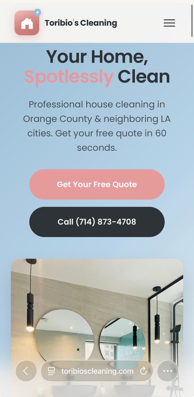 Toribio's Cleaning mobile